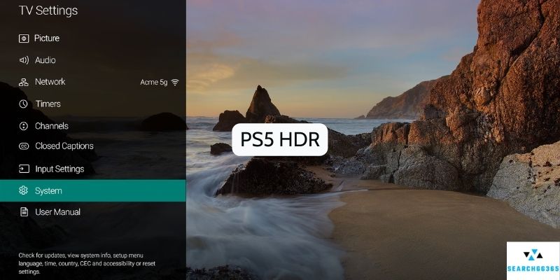 PS5 HDR